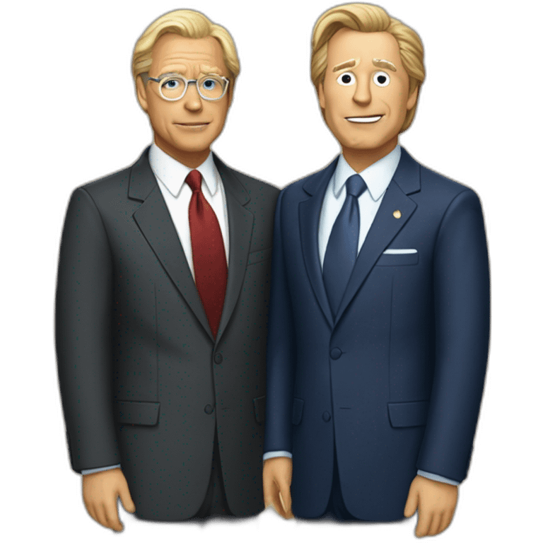 President bartlett and Toby ziegler west wing emoji