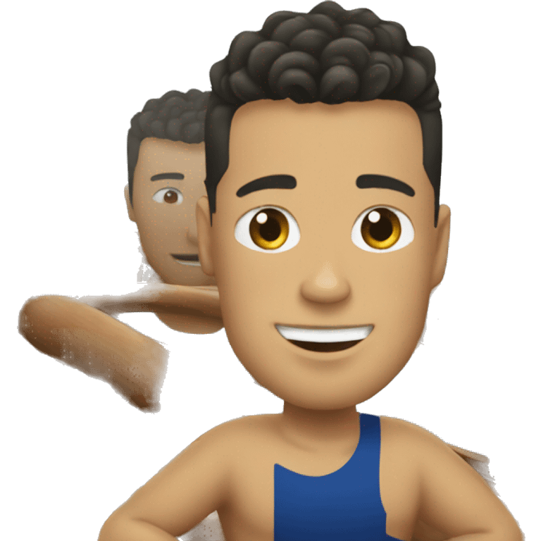 Ronaldo sur un bateau  emoji