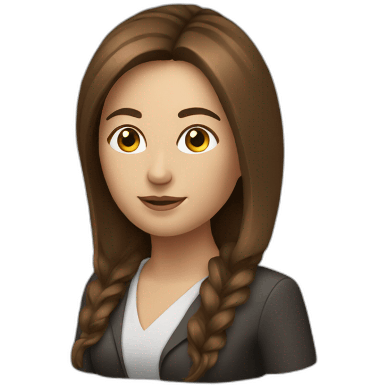 money marketing woman  brown hair emoji