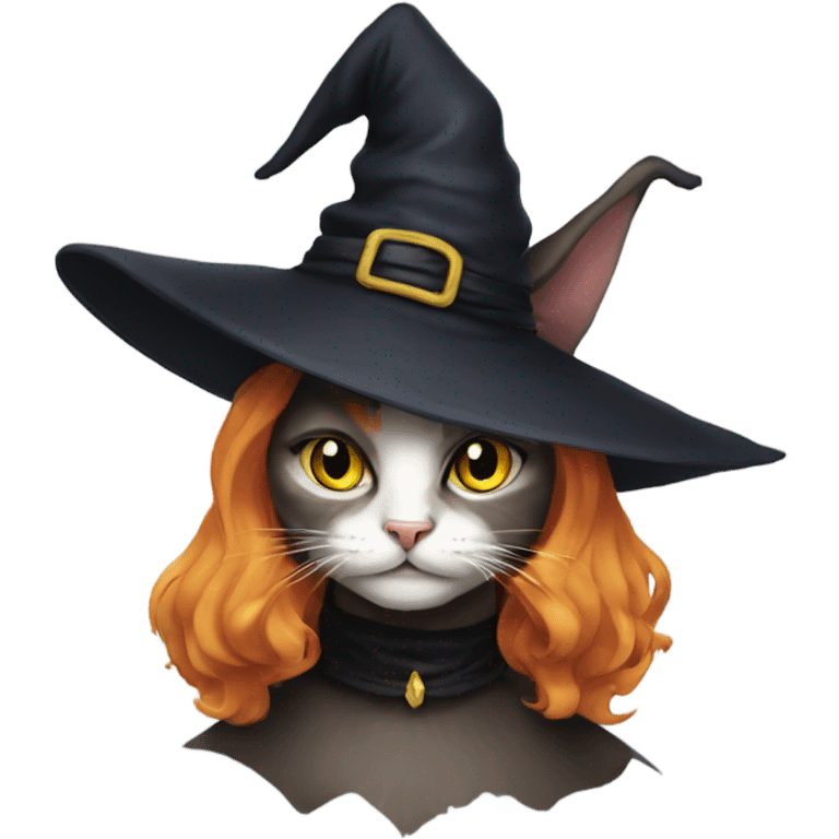 cat witch emoji