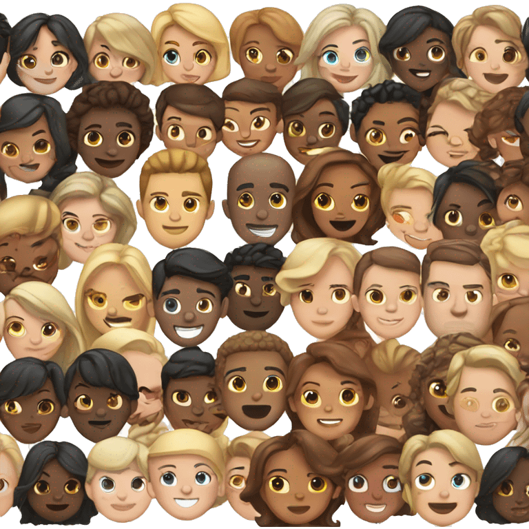 many skin shades emoji