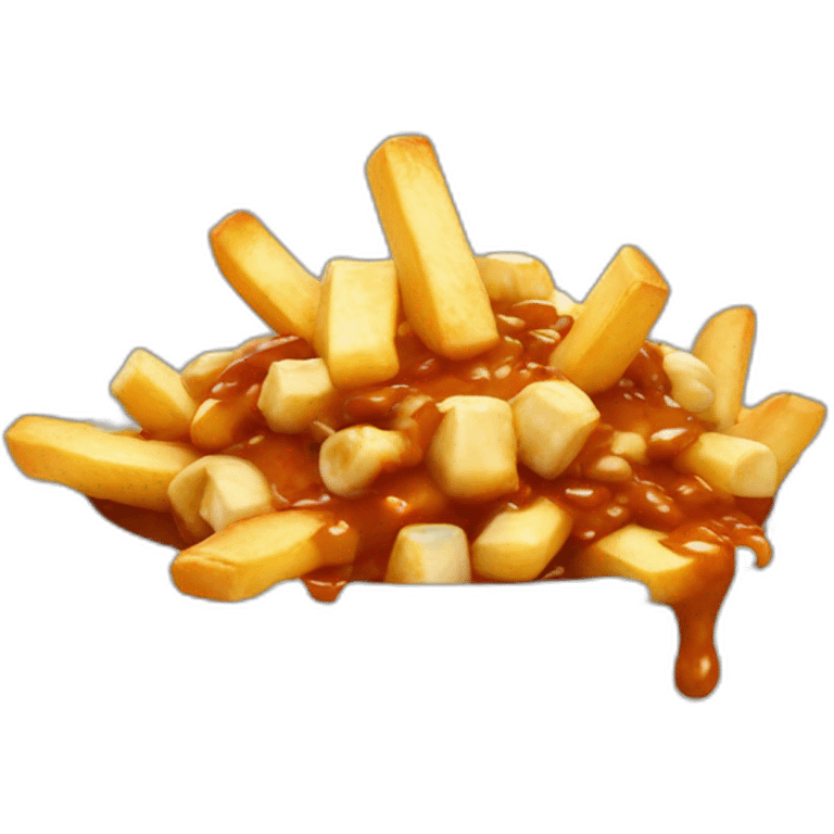 poutine qui mange une poutine  emoji