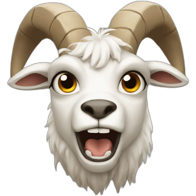 angry goat emoji