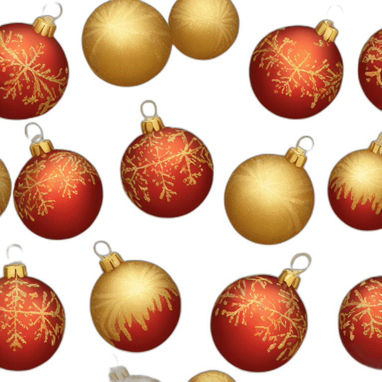 Christmas balls emoji