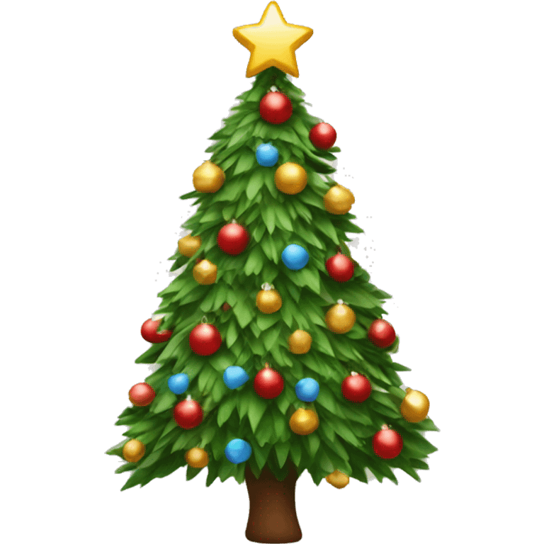 Christmas Tree decorated emoji