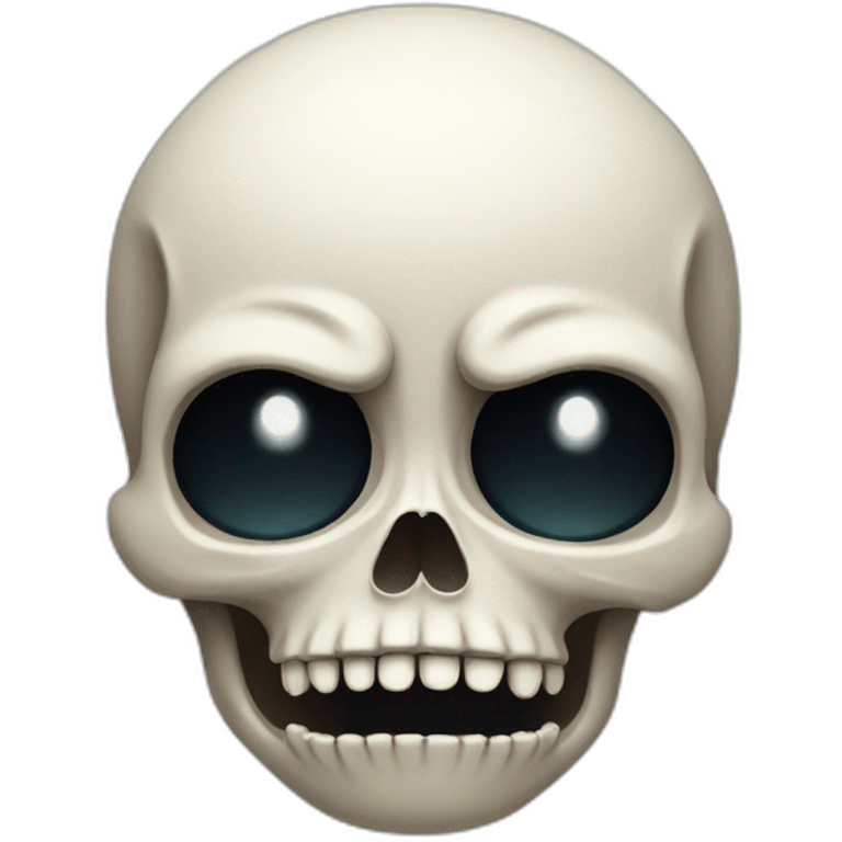 a funny skull is crying a lot emoji