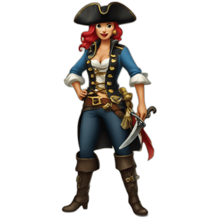 Pin-up pirate emoji