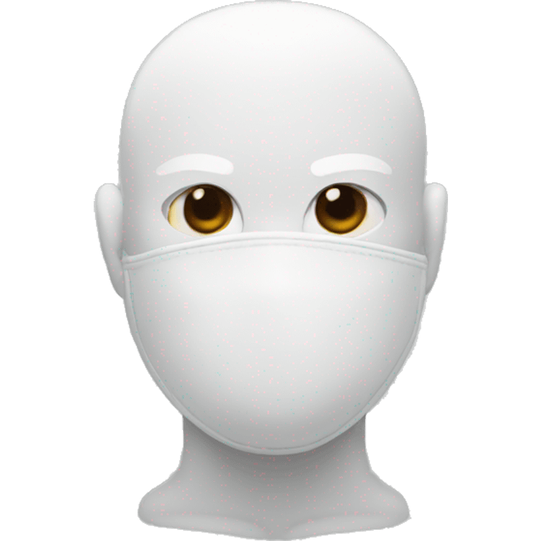 A white boxer With no face and with white short and gloves  emoji