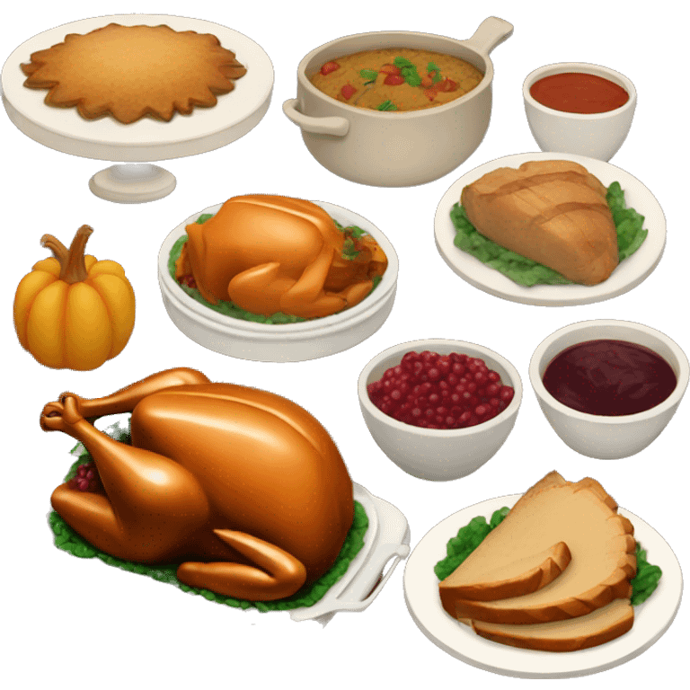 Thanksgiving food emoji