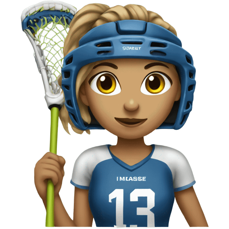 Lacrosse girl emoji