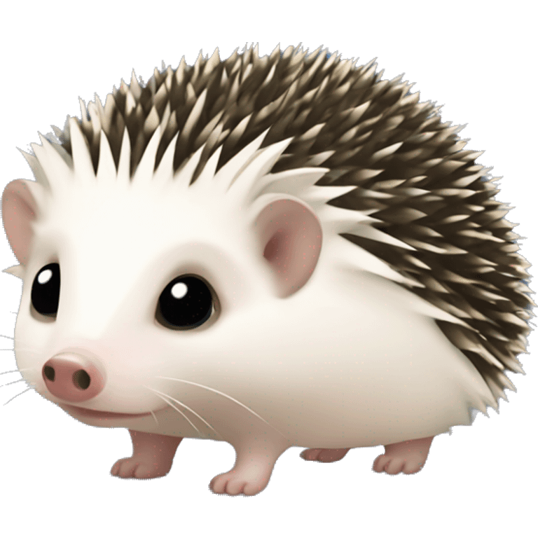 african pigmy hedgehog with black muzzle emoji