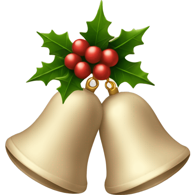 2 light beige Christmas bells emoji