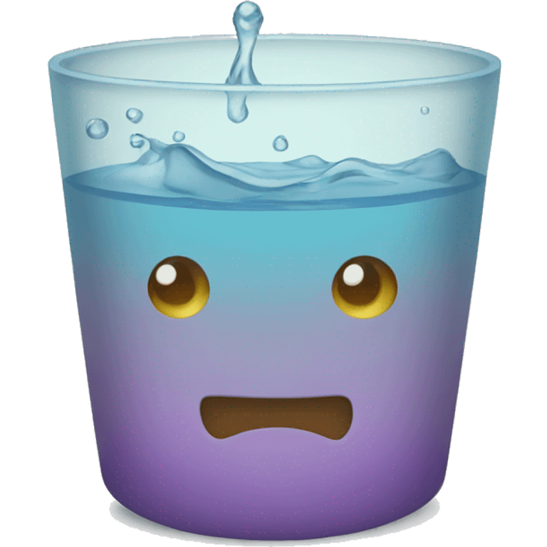 Vaso con agua emoji