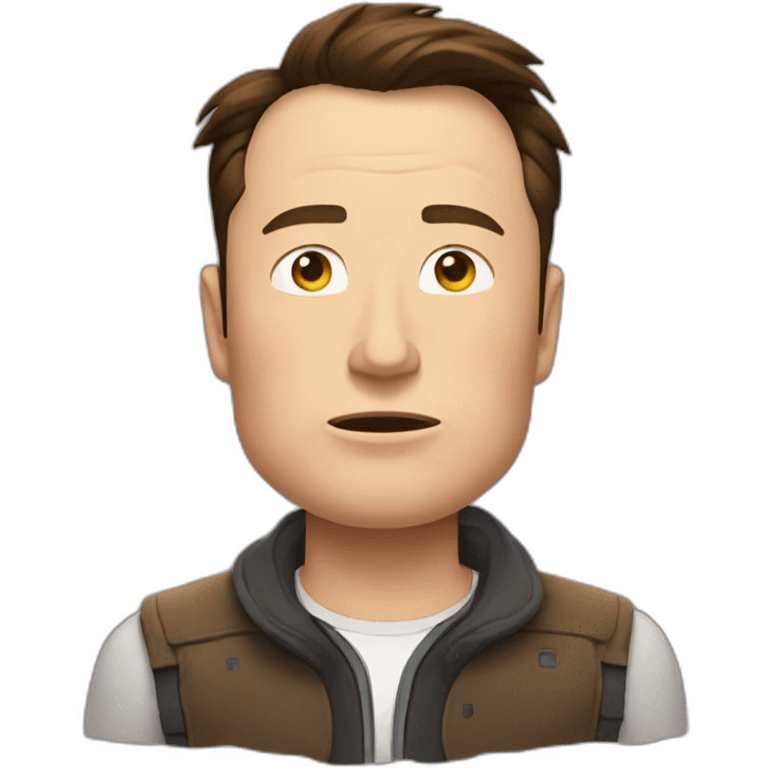 elon musk tired hard emoji