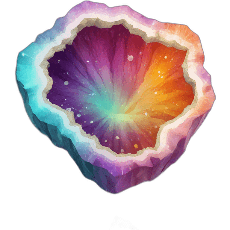 colorful geode emoji