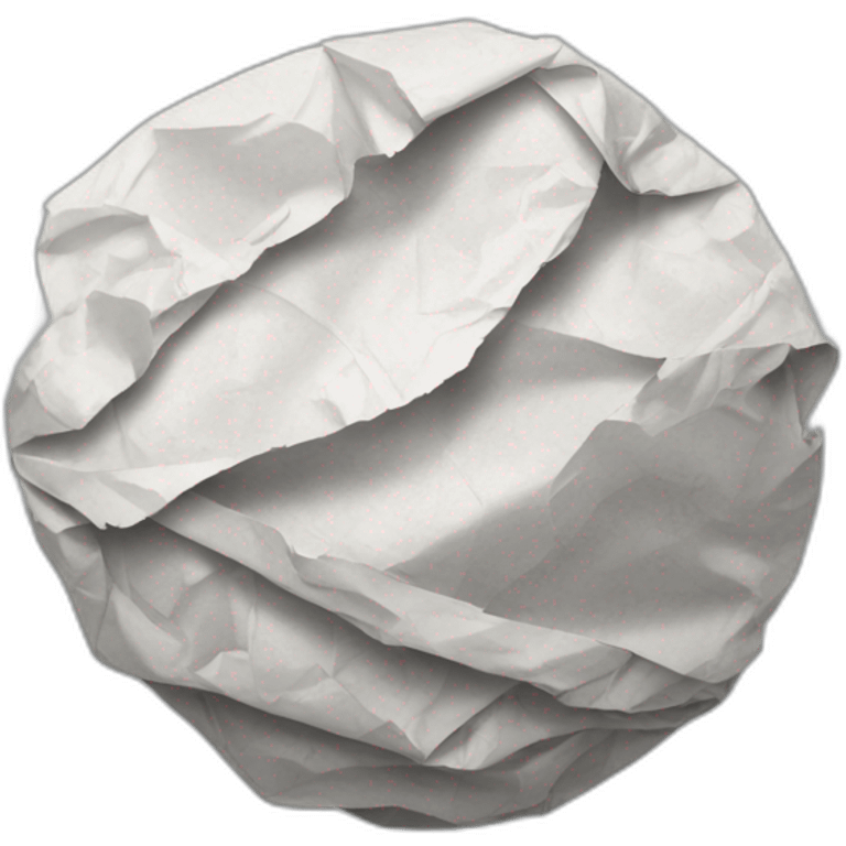 crumpled paper ball emoji