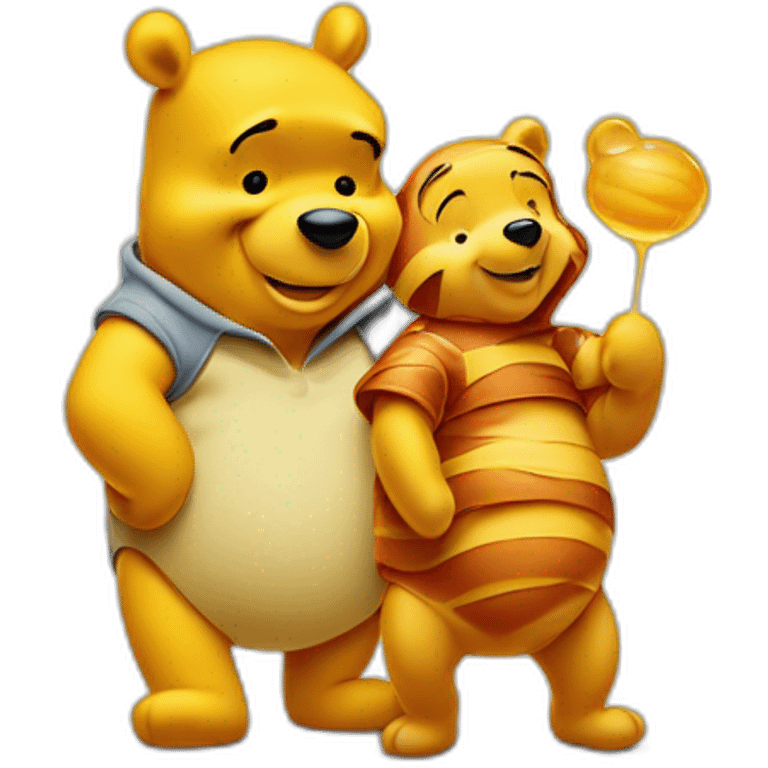 winnie the pooh and honey emoji