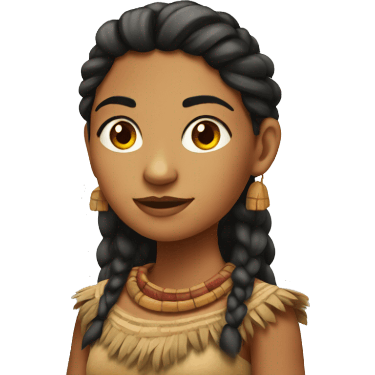 pretty 20-aged mayan girl emoji