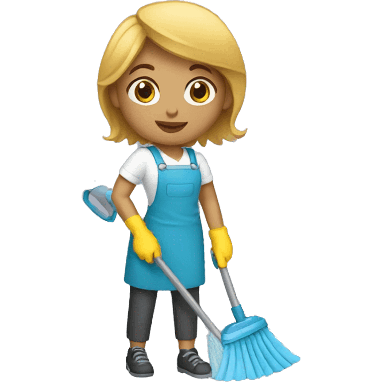 cleaner woman emoji