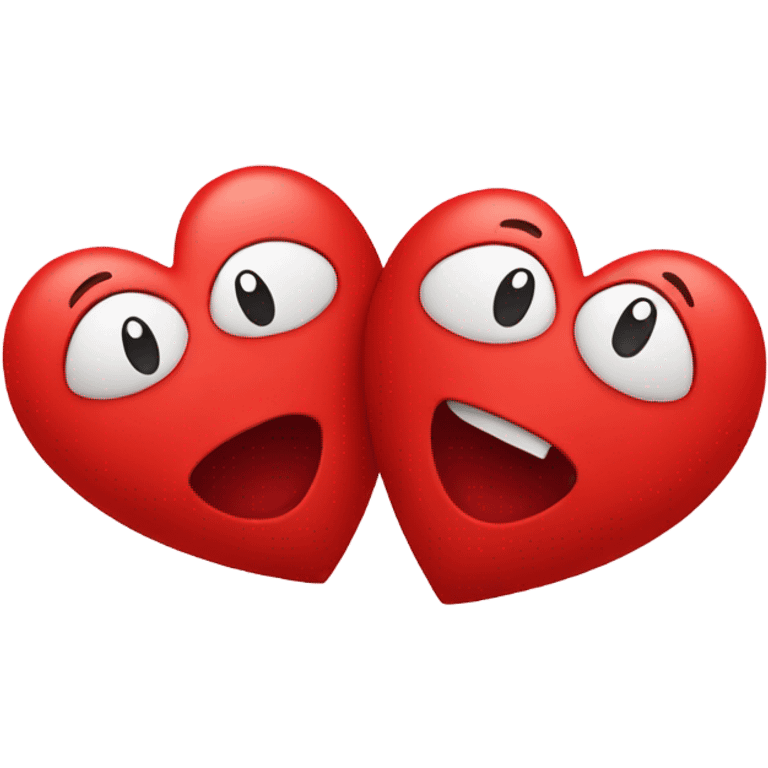 Two red hearts together emoji