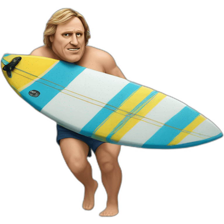 Depardieu surf emoji