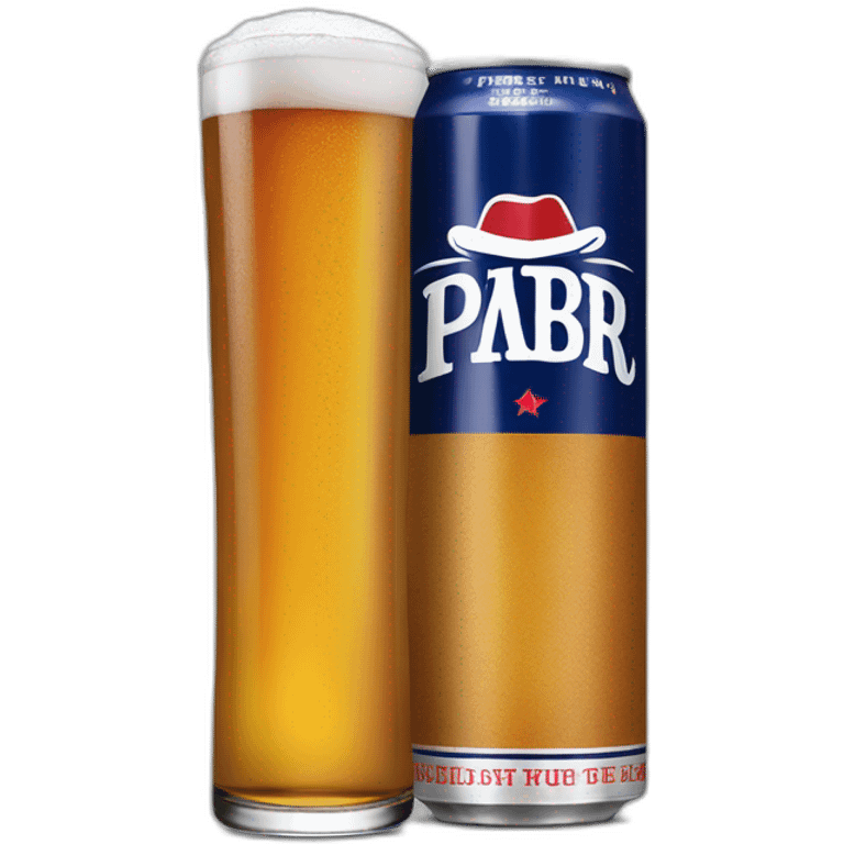 pbr tallboy with shot of whiskey emoji