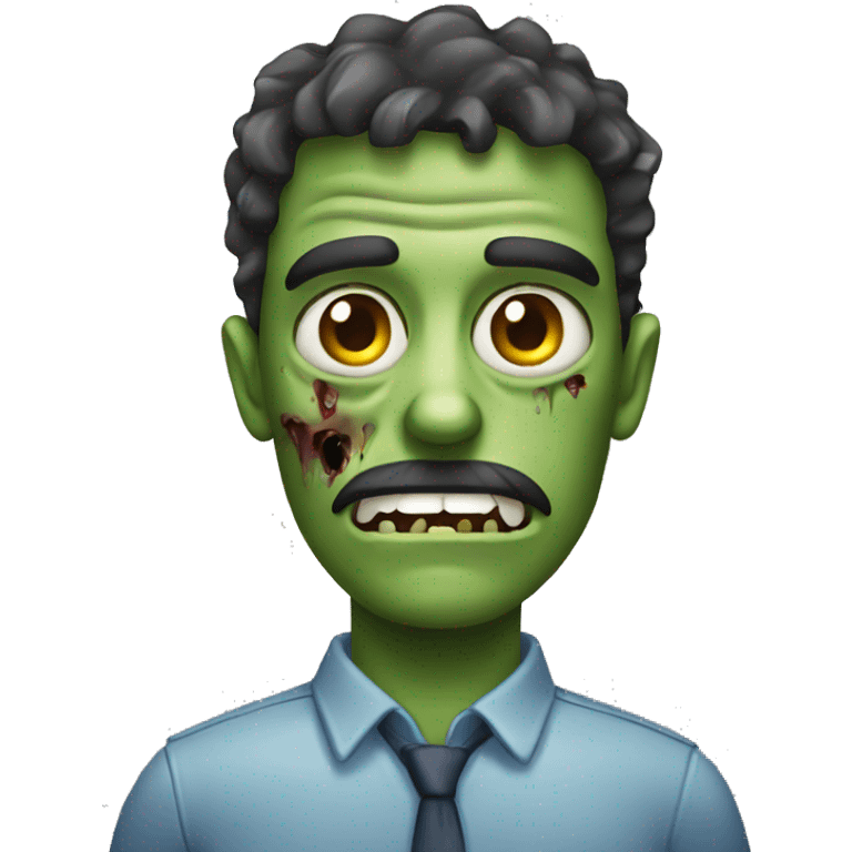 zombie trabajando emoji