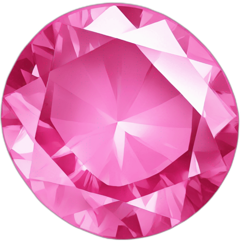 Pink diamond emoji