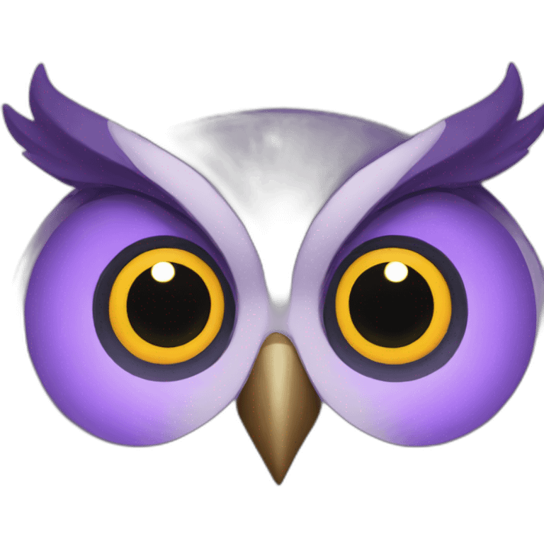 Purple owl emoji