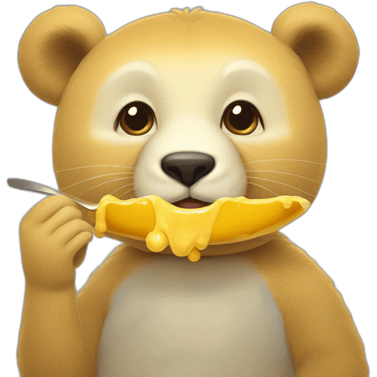 Ours qui mange du miel emoji