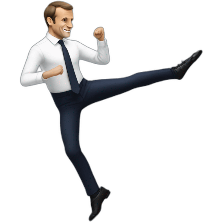 Emmanuel Macron en train de faire de la danse classique  emoji