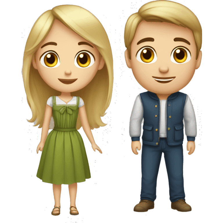 Couple russe fille français garcon emoji