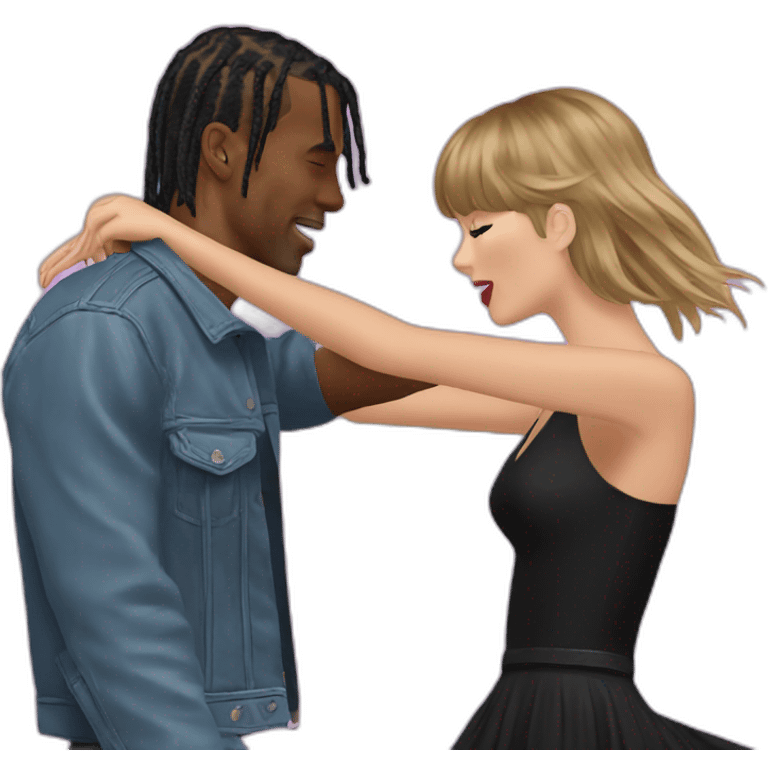 travis scott and taylor swift dancing emoji