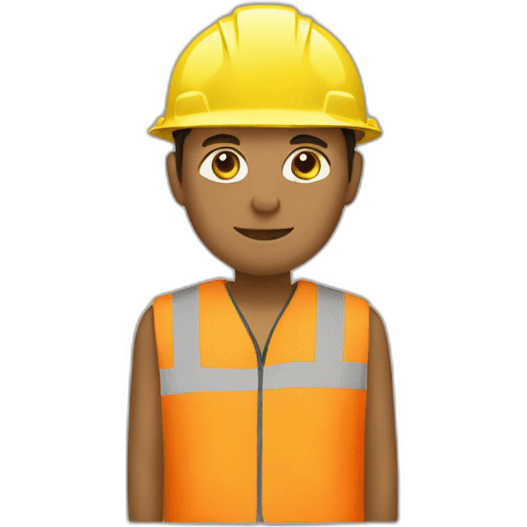 person inspecting road works normal clothes emoji