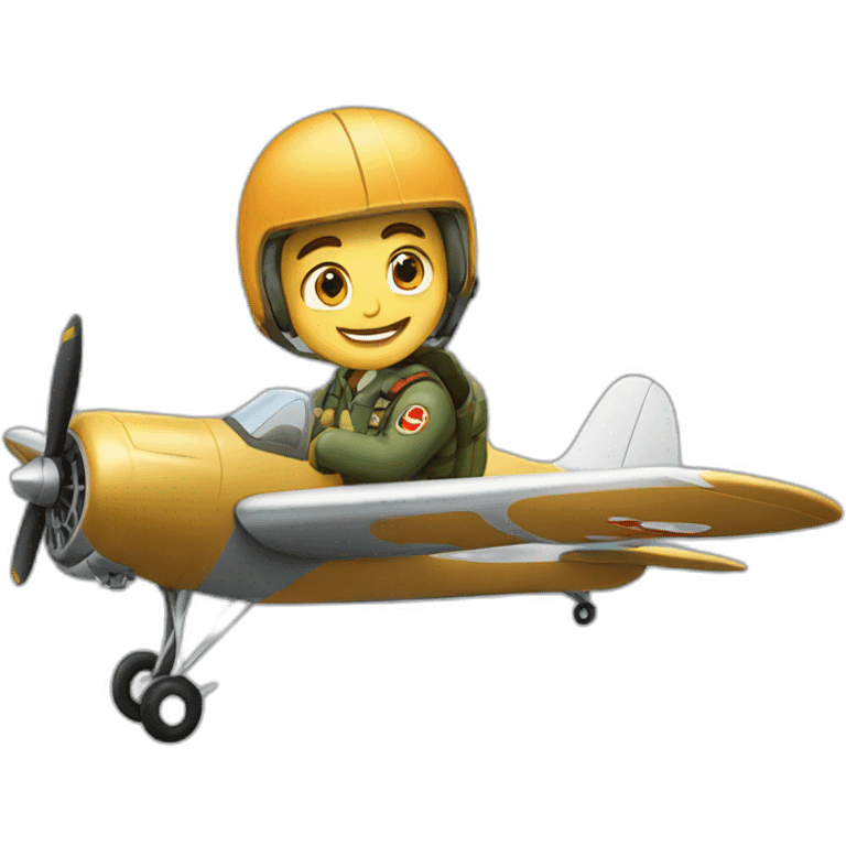 Piloté d'avion de chasse emoji