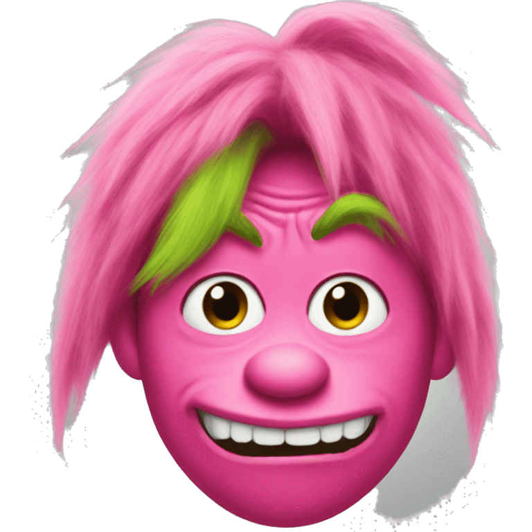 Pink grinch emoji