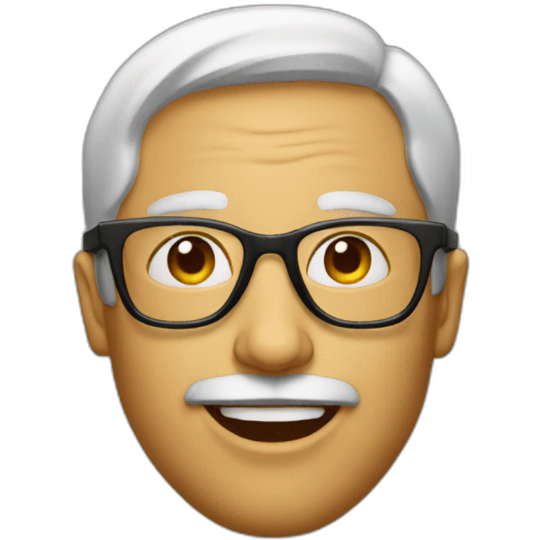 guy with big lips and glasees emoji