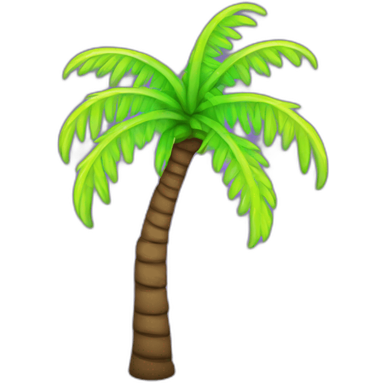 neon palm tree emoji