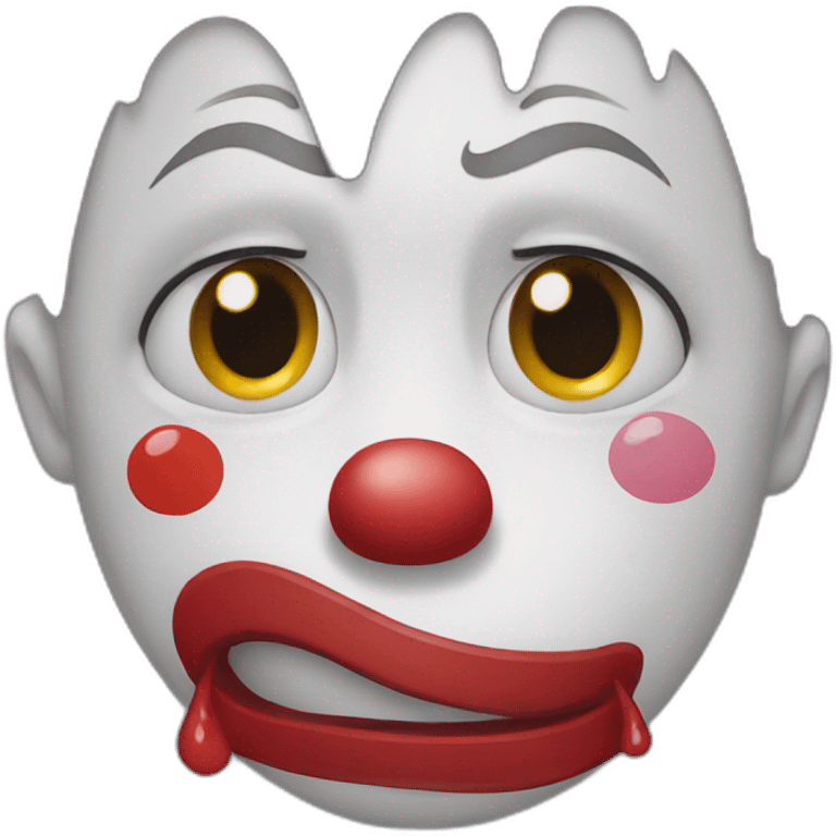 clown and cry emoji