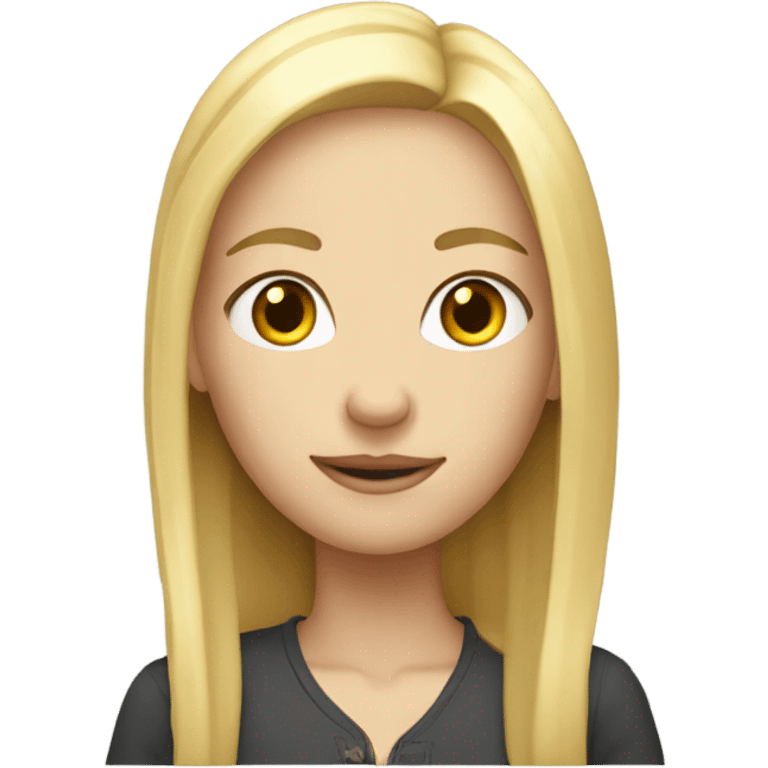 Skinny tall blonde girl  emoji