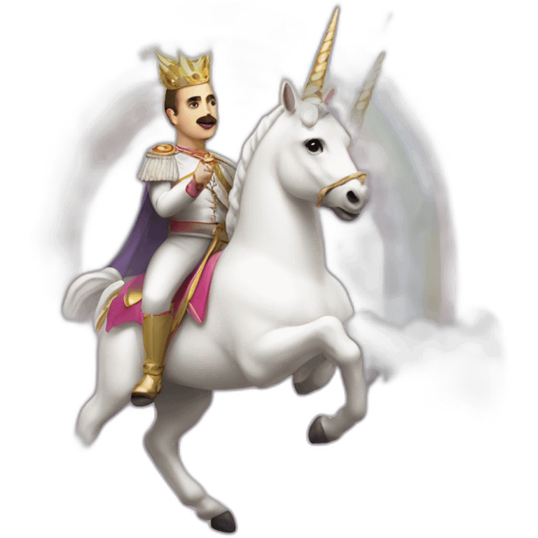 Francisco franco in a unicorn lgtbi emoji