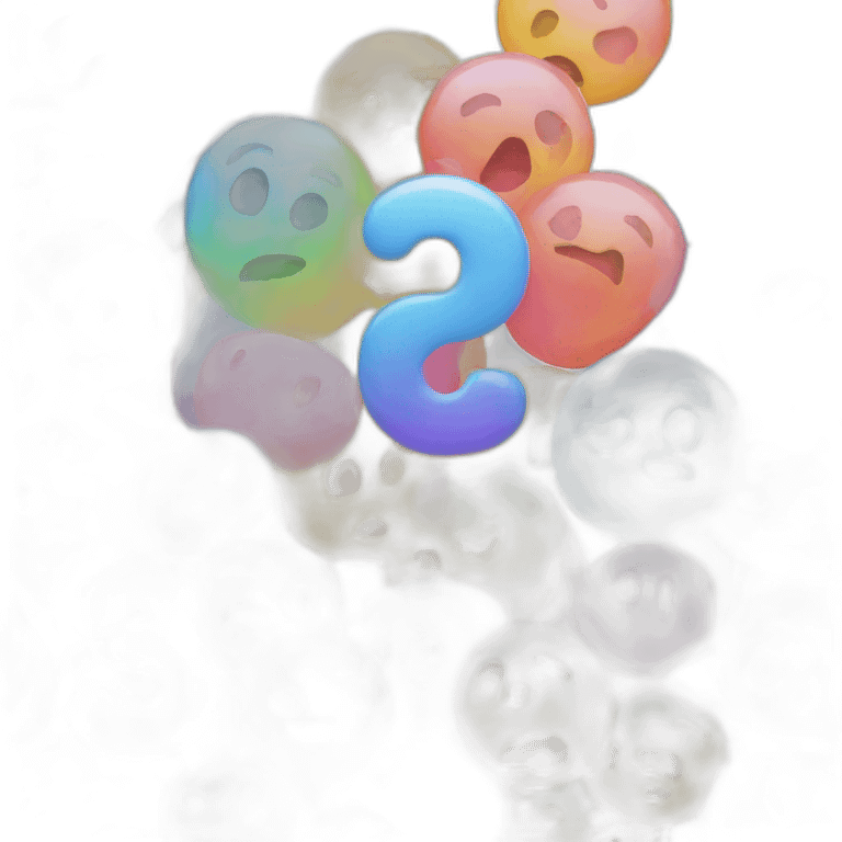 symbol three in rainbow bubble font emoji