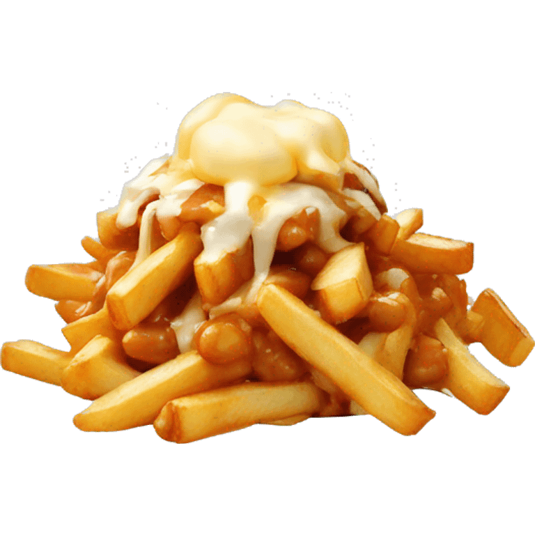 Poutine qui mange une poutine  emoji