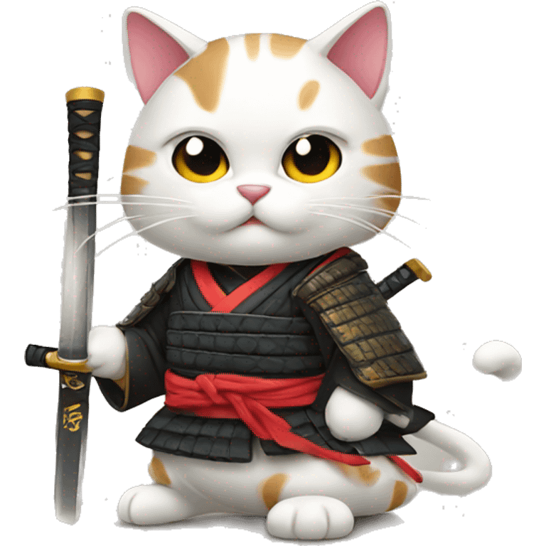 samurai cat emoji