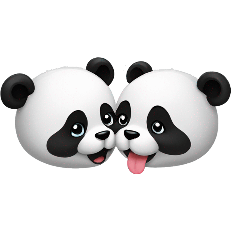 Panda giving kiss  emoji