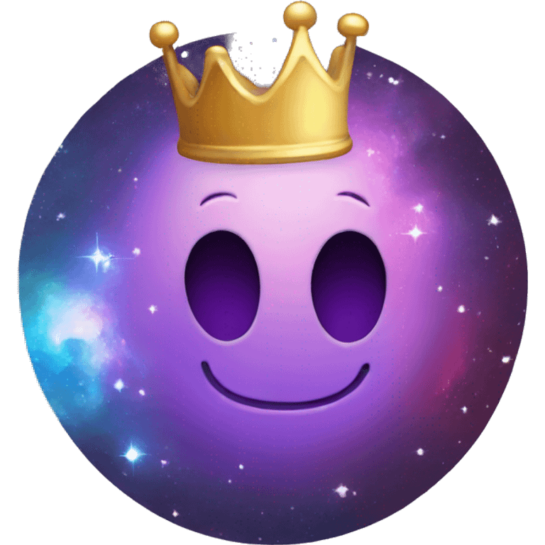 galaxia con una corona emoji