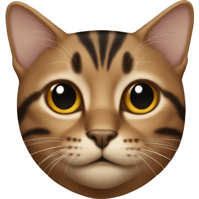 Cat Brown Black  emoji