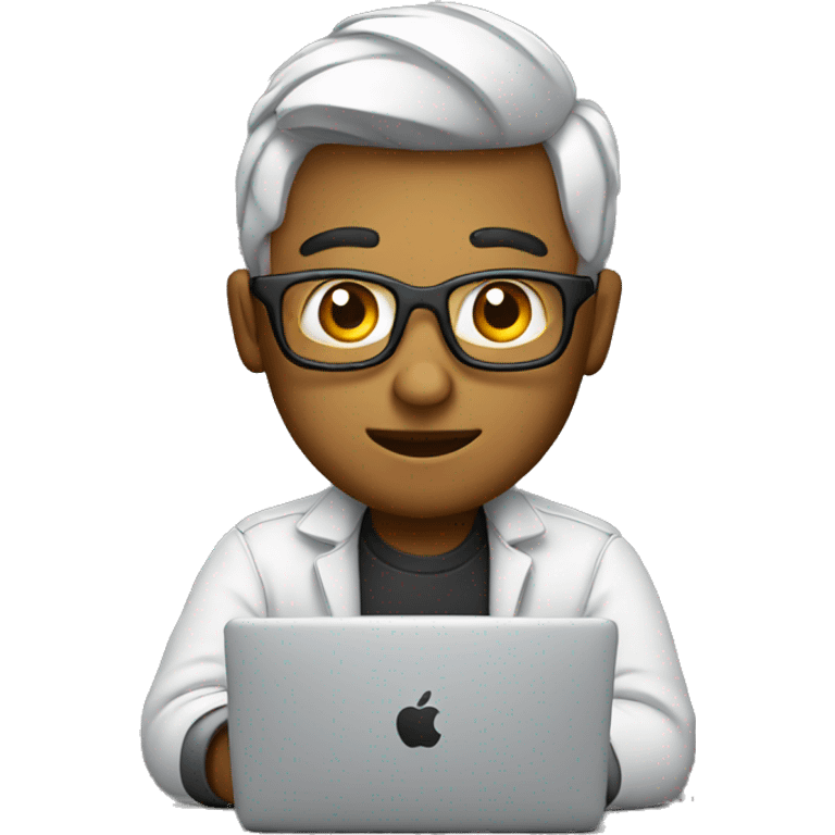 ios developer with macbook emoji