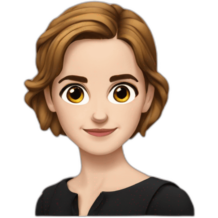 Emma watson avec des pomme emoji