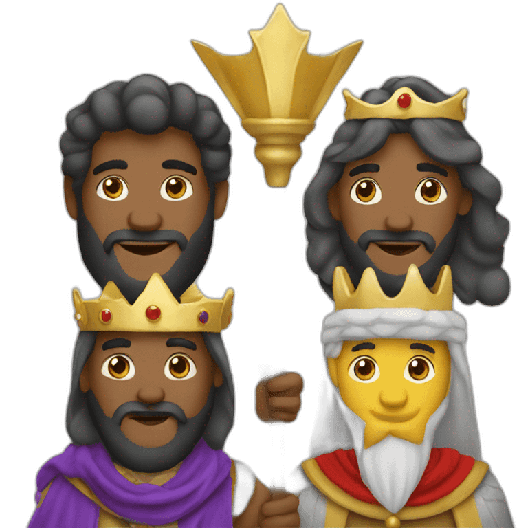 the three kings chritsmas emoji